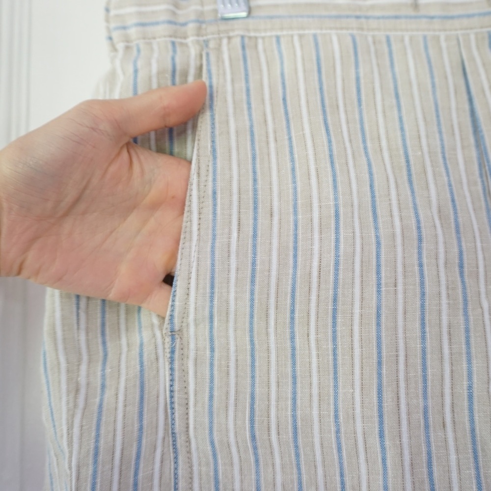 J.Jill striped linen pants